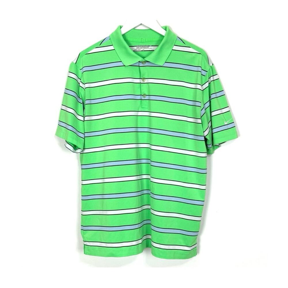 Nike Golf Tour Performance Polo in Green Stripe